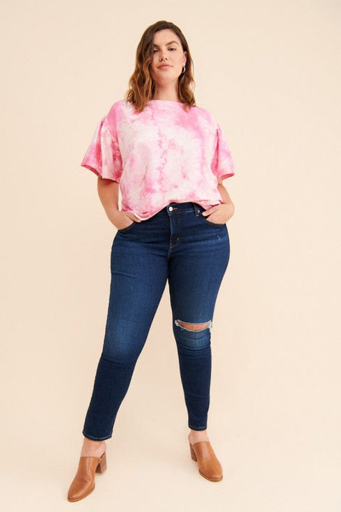 Tie Dye Tee-Pink